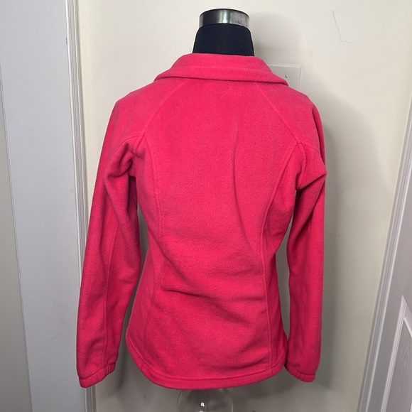 Columbia Pink High Neck Fleece Jacket Size Small - Picture 11 of 11